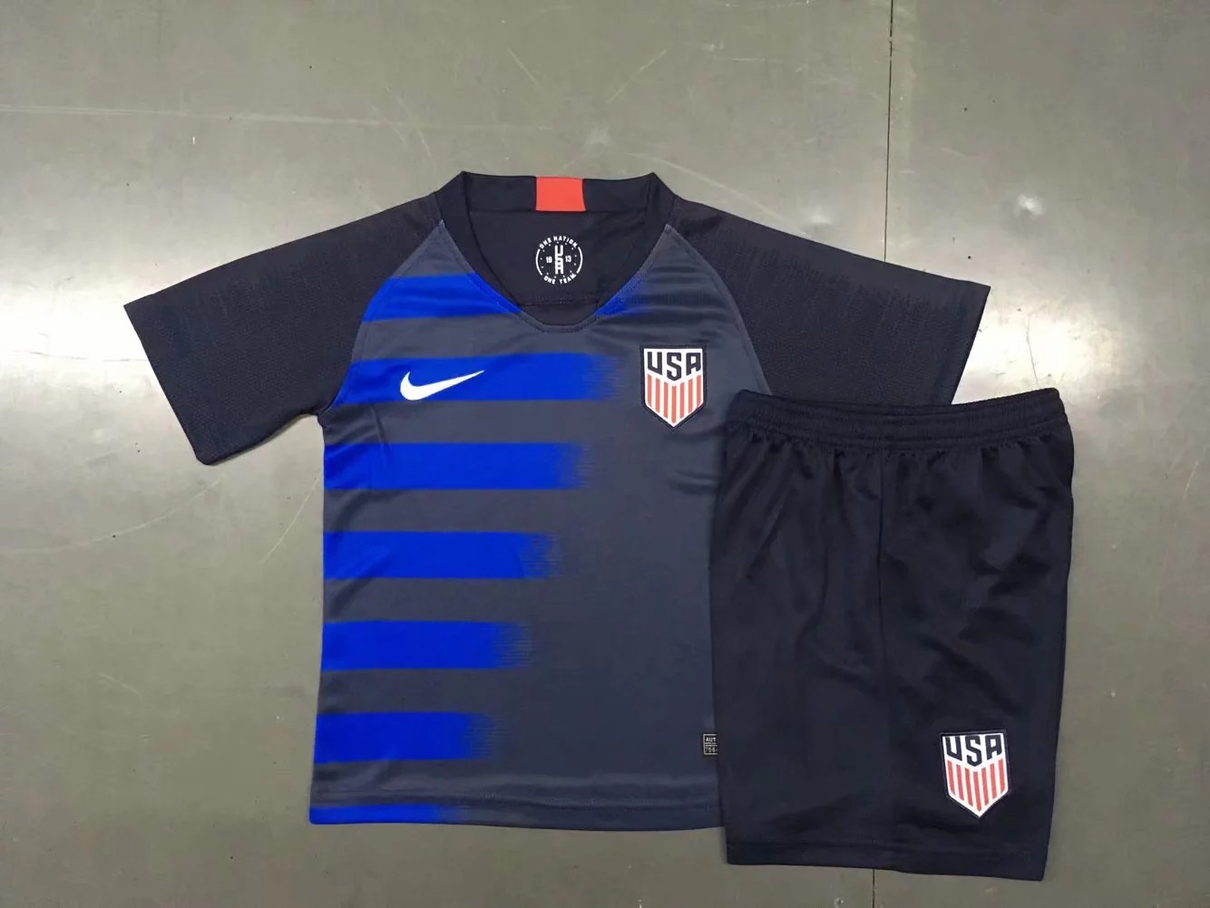 Discount Usa Soccer Jerseys,Replica Usa Hockey Jersey,Kids 18/19 Tracksuit  USA Away child ren