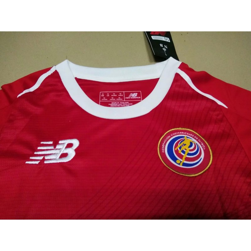 2018 Costa Rica Home Jersey NEW BALANCE S,M,L World Cup Soccer