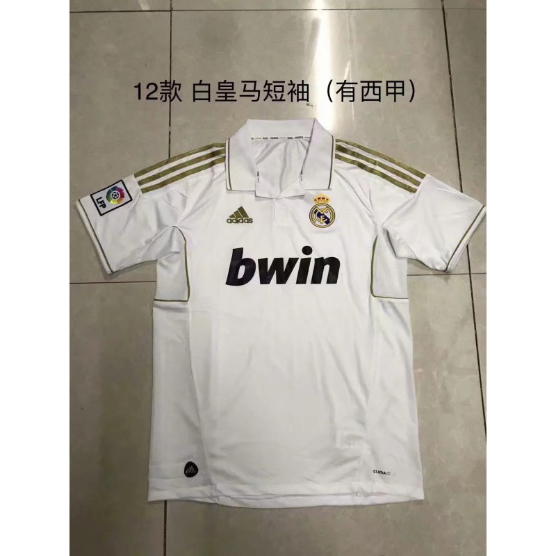 REAL MADRID 2012 HOME LONG SLEEVE RETRO FOOTBALL SHIRT - My Retro Jersey